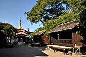 Old Bagan Myanmar. Small village near the jetty of the Ayeyarwady River.